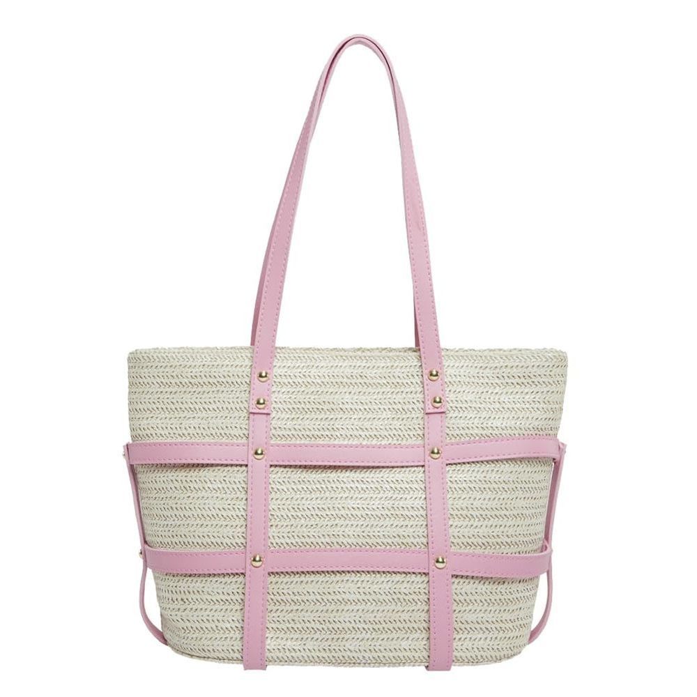Straw Tote Bag Woven Carryall Bag Large Hobo Bag Handmade Beach Bag <3